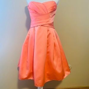 David’s bridal coral reef brides maid dress